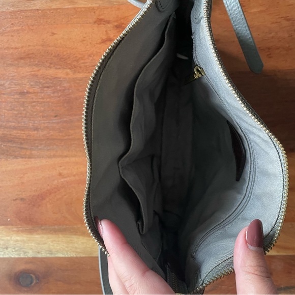 Fossil Grey leather satchel - Picture 3 of 5